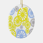 Funky Happy Wheel Muster Keramik Ornament (Rechts)