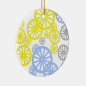 Funky Happy Wheel Muster Keramik Ornament (Rechts)