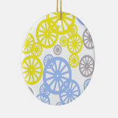 Funky Happy Wheel Muster Keramik Ornament (Rechts)