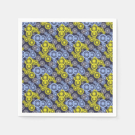 Funky Happy Wheel Muster Serviette (Vorderseite)