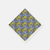 Funky Happy Wheel Muster Serviette (Ecke)