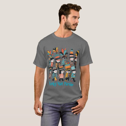 Funky Hat Parade  T-Shirt (Vorne ganz)