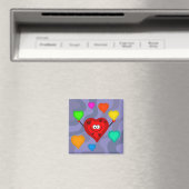 Funky Hearts Magnet (In Situ (Geschirrspüler))