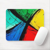 Funky helle abstrakte Kunst-Malerei Mousepad (Mit Mouse)