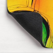 Funky helle Farbabstrakte Kunst Mousepad (Ecke)
