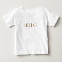 funky hello gelbes Gold Foil modern minimalistisch