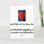 Funky Herz - Valentinstagkarte Feiertagskarte (Rückseite)