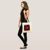 Funky Herzen und Blumen - Tasche (Vorderseite (Model))