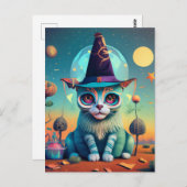Funky Hexch Cat Postkarte (Vorne/Hinten)