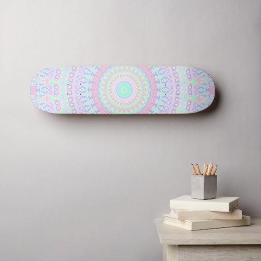 Funky Hippie Mandala Skateboard (Wandkunst (Horz))