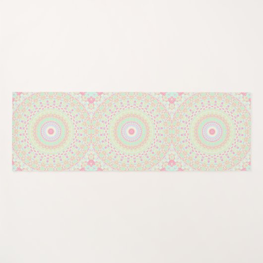 Funky Hippie Mandala Yogamatte (Vorderseite (Horizontal))