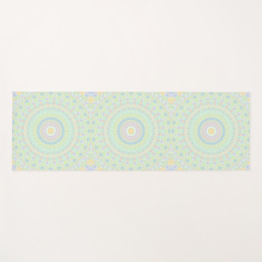 Funky Hippie Mandala Yogamatte (Vorderseite (Horizontal))