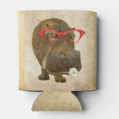 Funky Hippopotamus kann kühlen! Dosenkühler (Rückseite)