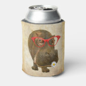 Funky Hippopotamus kann kühlen! Dosenkühler (Kanne Rückseite)