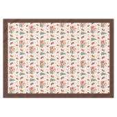 Funky Holiday Tablecloth 70s Pastel Vintage Fun Tischdecke (Vorderseite (Horizontal))