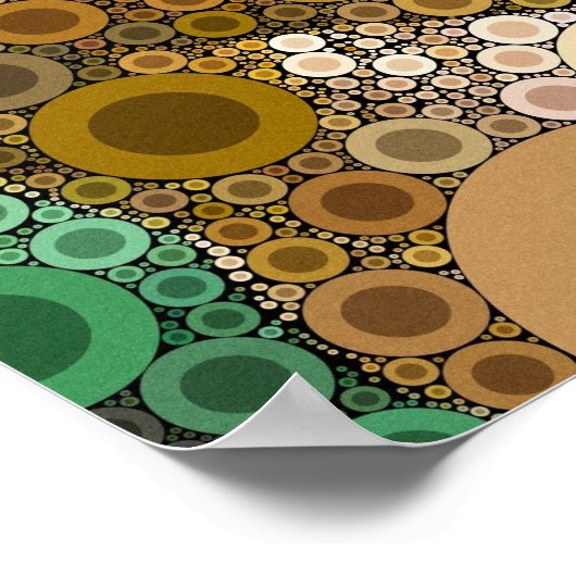 Funky Horcles Bubbles Moderne Kunst Poster (Ecke)