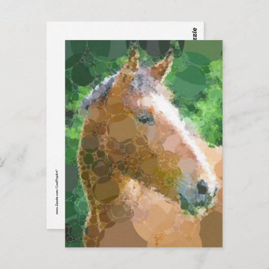 Funky Horcles Bubbles Moderne Kunst Postkarte (Vorne/Hinten)