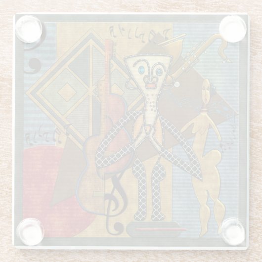 Funky Hot Jazz Glasuntersetzer (Rückseite)