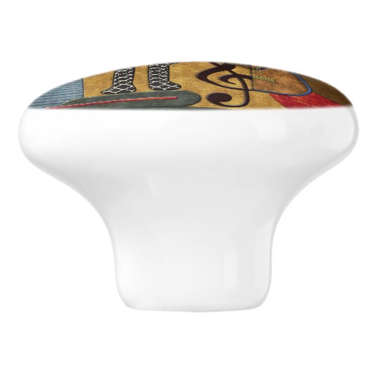 Funky Hot Jazz Keramikknauf (Seitenansicht)