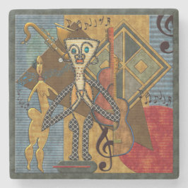 Funky Hot Jazz Marble Steinuntersetzer