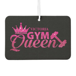 Funky hot pink personalisierte Imitate Glitzer Gym Autolufterfrischer