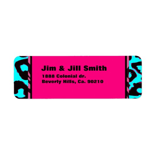 Funky Hot Pink Zebra Geetah Custom Color (Vorne)