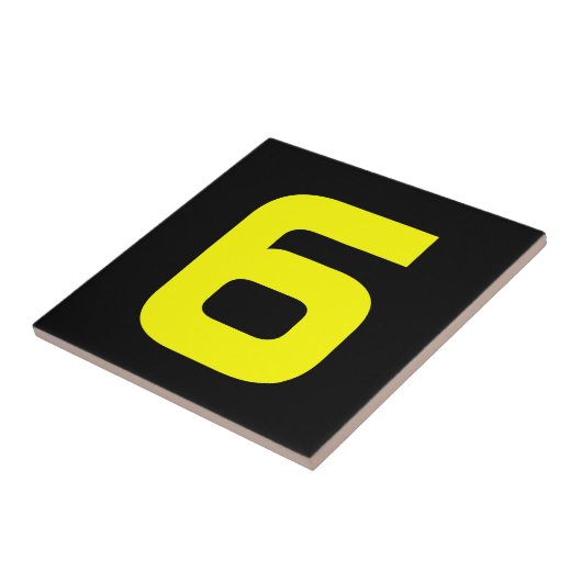 Funky House Numbers Fliese (Seite)