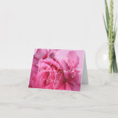 Funky hübsch rosa roses Happy Valentine Liebe Art Karte (Vorderseite)