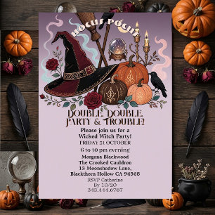 Funky Hut Hocus Pocus Böse Hexenparty Lila Einladung