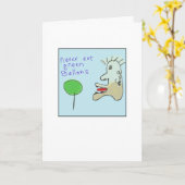 Funky Illustrated Green Balloons Karte (Gelbe Blume)