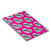 Funky Imitate Diamant I Liebe Bling Design auf hei Notizblock (Rechte Seite)