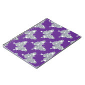 Funky Imitate funkelnd Rautenschmetterling auf lil Notizblock (Linke Seite)