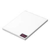 Funky Imitate Hot rosa Glitzer Gym Queen schlichte Notizblock (Rotiert)