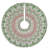 Funky Intricate Eclectic Boho Hippie Xmas Mandala Polyester Weihnachtsbaumdecke (Vorderseite)