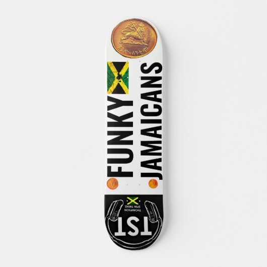 FUNKY JAMAICANER 7 3/4" Skateboard Deck (Vorne)