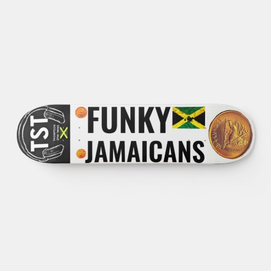 FUNKY JAMAICANS 7 3/4" Skateboard Deck (Horizontal)