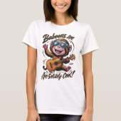 Funky Jamming: Baboon Gitarrist T-Shirt (Vorderseite)