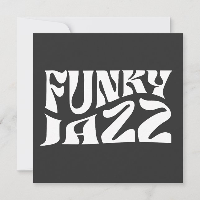 Funky Jazz-Musik Fett-Typografie (Vorderseite)