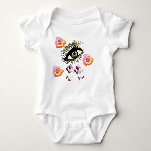 Funky Jersey Bodysuit Baby Strampler (Vorderseite)