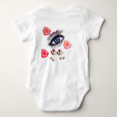 Funky Jersey Bodysuit Baby Strampler (Rückseite)
