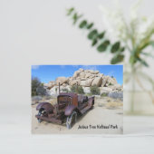 Funky Joshua Tree Postcard! Postkarte (Stehend Vorderseite)
