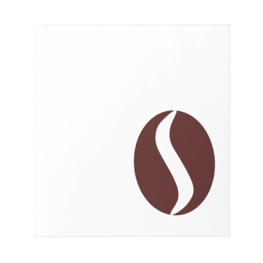 Funky Kaffeebohne Notizblock (Vorderseite)