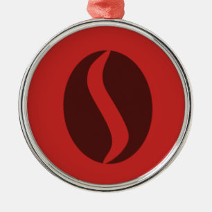 Funky Kaffeebohne Ornament Aus Metall