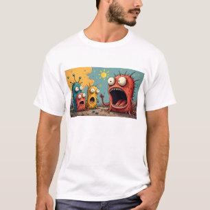 Funky Kaiju Osaka Monster Kunst verbreitet Freude T-Shirt