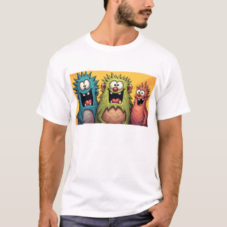Funky Kaiju Osaka Monster Kunst verbreitet Freude T-Shirt