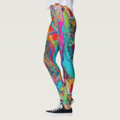 Funky Kaleidoskop farbenfrohe Leggings (Links)