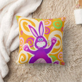 Funky Kaninchen, Kissen (Decke)