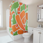 Funky Karotte Duschvorhang (Beispiel)
