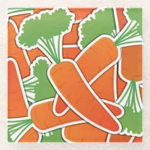 Funky Karotte Glasuntersetzer