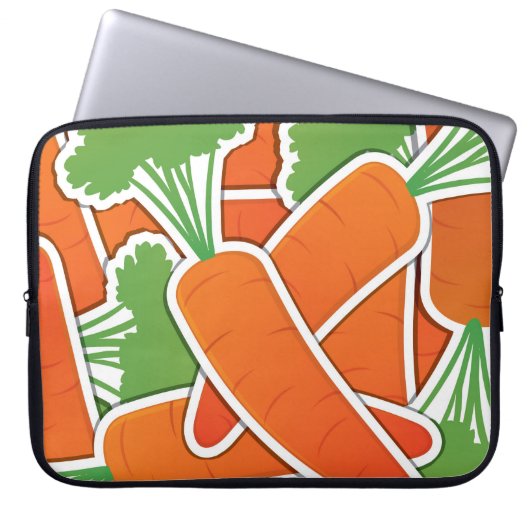 Funky Karotten! Laptopschutzhülle (Vorderseite)